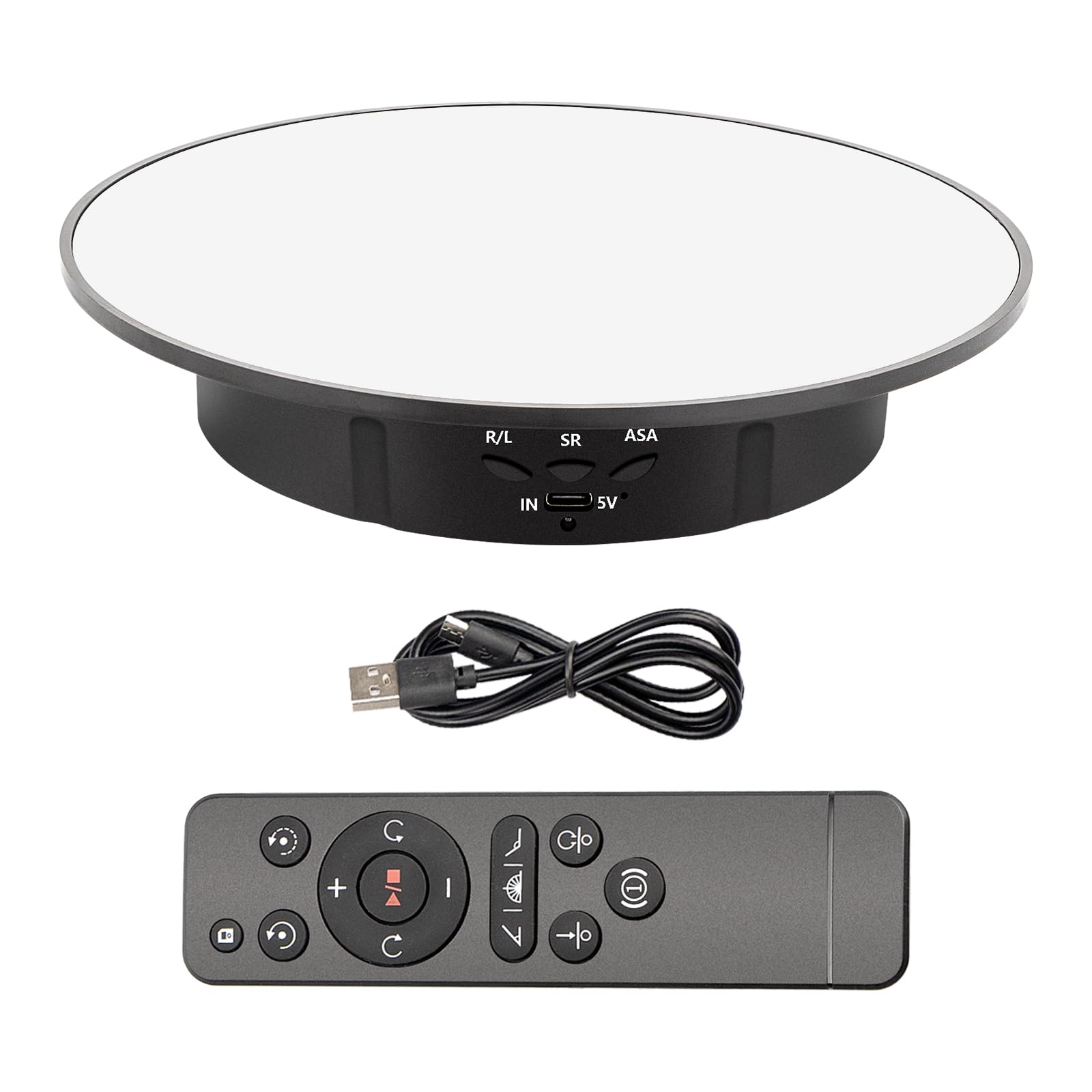  7.9" Motorized Display Stand, 360 Degree Rotating Display Turntable with Remote Control 